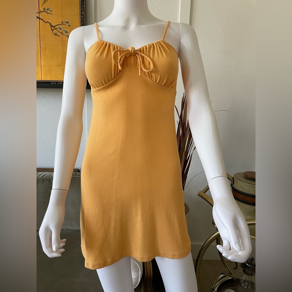 American Eagle Orange Spaghetti Strap Mini Dress - image 2